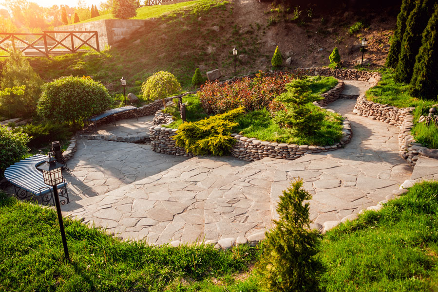 Landscape design and installation services in Carmel, IN